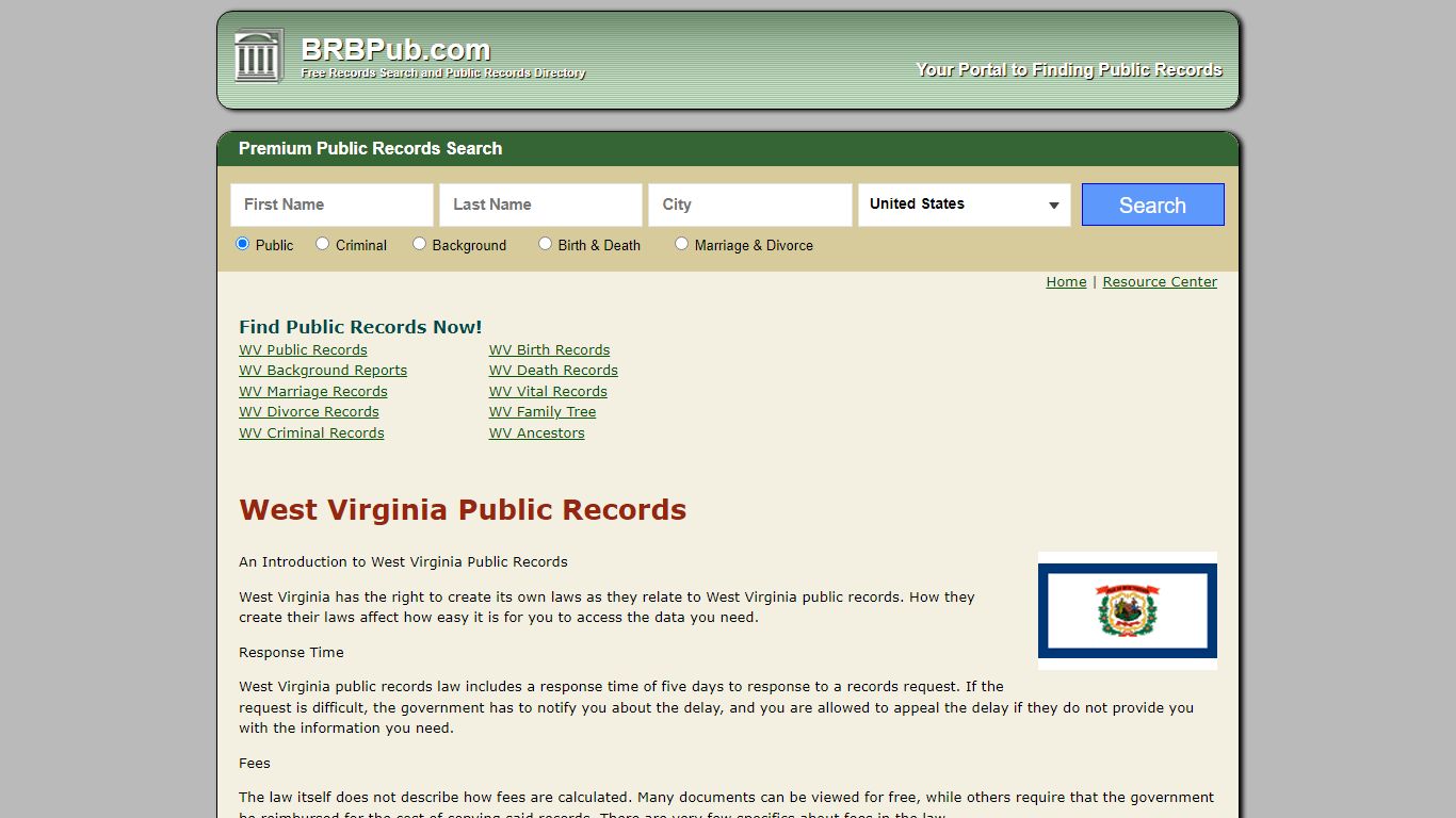 Free West Virginia Public Records | Search Criminal and ...