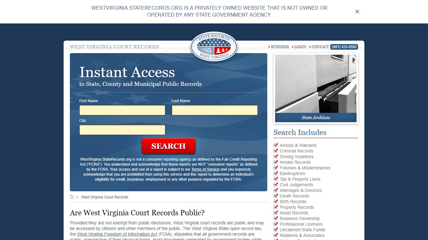 West Virginia Court Records | StateRecords.org